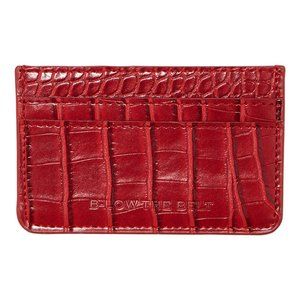B-Low The Belt Red Croc Card Case